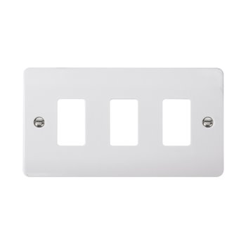 Click GridPro® 1 Gang Grid plate 3 Module White CMA20403