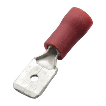 Haupa Crimp Lug Male 0.5-1mm Red Insulated Per 100 260516