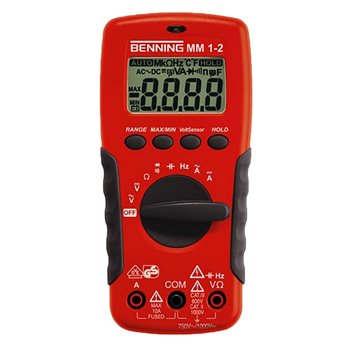 Benning Digital Multimeter with Non-contact Volt Sensor MM 1-2 044082