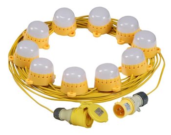 Tezla Festoon Kit 20m 110V 10x4W LED 2 Mtr Space IP44