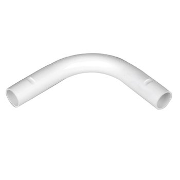 Marshall Tufflex Plain Bend 20mm pvc conduit PVCMNB3WH