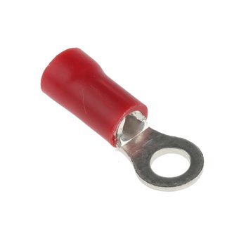 1.5mm Crimp 6mm Eye Insulated Red RR64