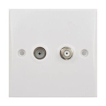 GET 2 Gang Satellite Socket GU7040