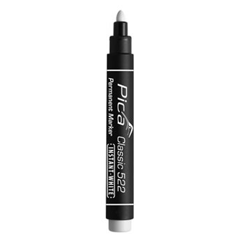 Pica Classic 522 White Permanent Marker Thick Tip 1-4mm
