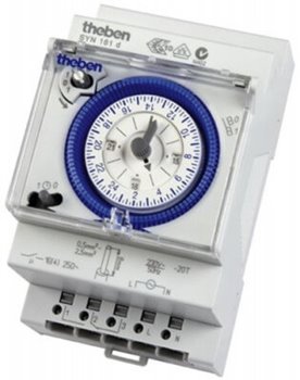 Timeguard Timeclock 1 Channel Annalouge 15mins 16A Din Rail Mount 3 Module