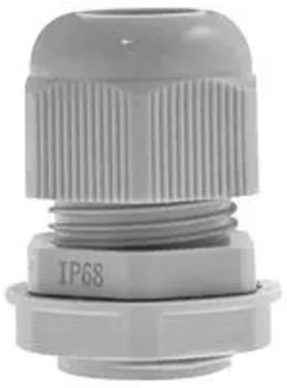 Cable Gland 20mm Grey with Locknut 8-12mm Pack of 10 Ip68 Q Crimp