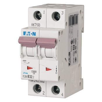 Eaton 2 Pole 32A C Curve MCB 242408