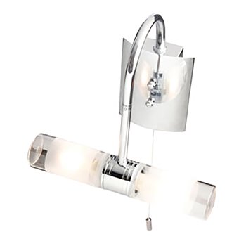 Robus Bathroom Wall Twin Light Swan Neck Chrome G9 RG9225SP03