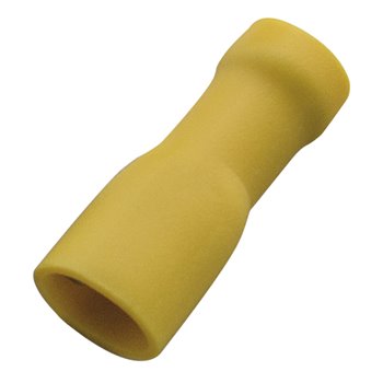 Haupa Crimp Lug Female 4-6mm Yellow Insulated Per 100 260418