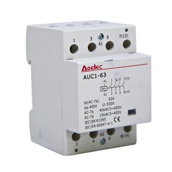 Aolec Contactor Modular 4P 63A 4 N/O 230V