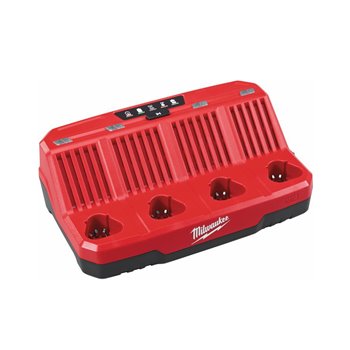 Milwaukee M12-C4 4 Bay Sequential Charger 4932430555