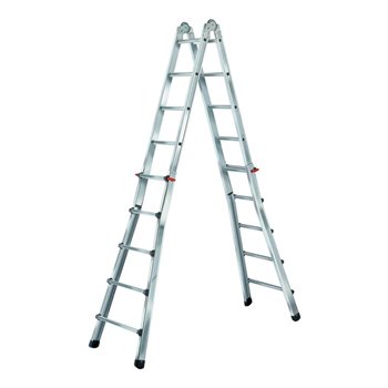 Brennenstuhl Aluminium Stepladder 4x4 Rungs 2.1m As Step & 4.2m As Ladder 1420340