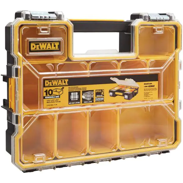 Dewalt Deep Pro Organiser 10 Compartment L