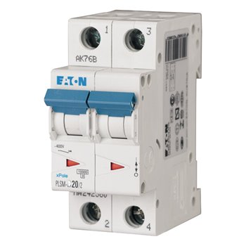 Eaton 2 Pole 20A C Curve MCB 242406