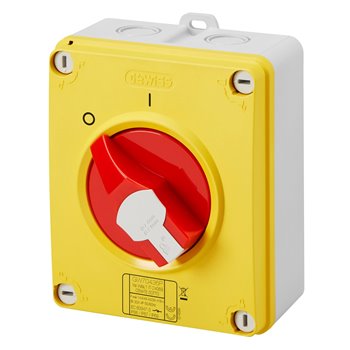 Gewiss Isolator 3 Pin 32A IP65 Padlock-able GW70435