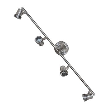 Eterna Quad/4 Spotlight Bar Brushed Nickel GU10 50W SL4BN