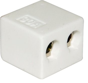 Porcelain Strip Connector 30A 2 Way