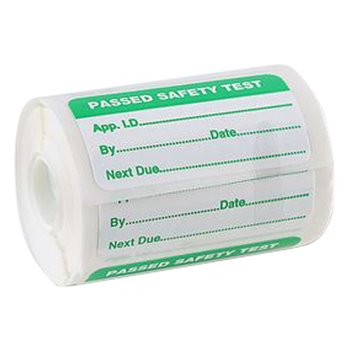 Pass Label For PAT Testing (Sheet Of 65) PASS65