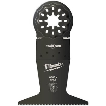 Milwaukee Starlock 65mm Multi-tool Blade Plunge Wood With Nails