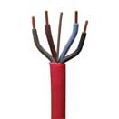 1.5mm Red 4 Core & Earth Firetuff Cable (Per 1 Mtr)