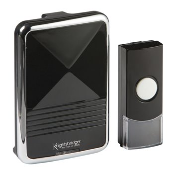 Knightsbridge Doorbell Cordless Black DC001