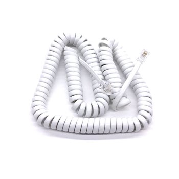 Telephone Spiral Lead White TR832W