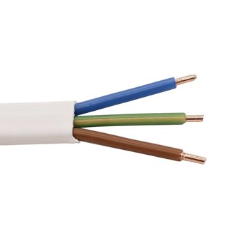Twin & Earth Cable (Per 1 Mtr) Blue Brown & 1.5mm Insulated Earth