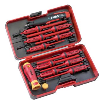 Felo 14 Piece E-Smart Industry Box Screwdrivers & Cabinet Key 06391316