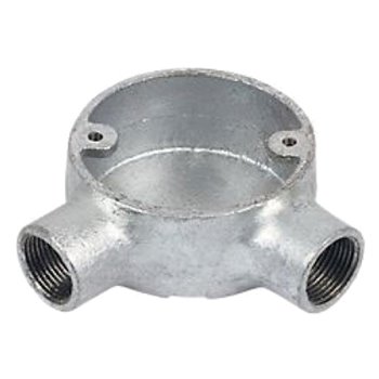 25mm Galvanised Conduit ANGLE BOX